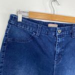 Chico's  Womens High Waisted Denim Jeans Straight Leg Stretch Size M 1.5 Photo 4