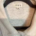 POL Shacket/shirt. Light Heathered Gray with Buffalo plaid accents. Size… Photo 8