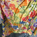 Royal Silk Vintage Floral Maxi Skirt Yellow Size undefined Photo 2