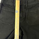 Quince Bella Stretch Patch pocket wide leg Black Cropped Jeans High Rise Utility Photo 4