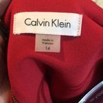 Calvin Klein NWOT - - $134 Stretch Solid Red Bell Sleeve Sheath Dress Size 14 Photo 5