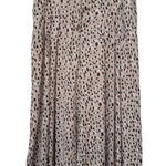 Anthropologie  Isobel Wide Leg Pleated Flowy Animal Print Crop Pants Size Large Photo 0