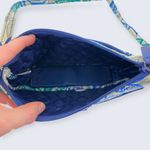 Vera Bradley  Santiago Blue Teal Green Gray Small Little Crossbody Bag $34 Photo 5
