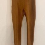Spanx EUC  Brown Faux Suede Pull Up Skinny Pants Size S Photo 0