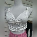SheIn white tank top tie back Photo 0