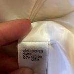 Lafayette 148 New York White Linen Hand Embellished Skirt, NWT Size 4P Photo 6