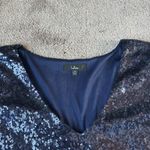 Lulus  Light Up the Night Navy Blue Sequin Shift Mini Dress SIZE 1X Photo 2