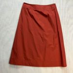 J.Crew  A Line Skirt Terracotta Size 2 Cotton Knee Length Photo 5