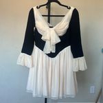 House Of CB  'Alana' Black &‎ Cream Off Shoulder Dress NWOT size L Taller Photo 3