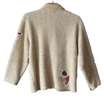 VTG teddi Embroidered Fall inspired Button up Sherpa style jacket. L Size L Photo 1
