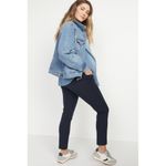 Old Navy Pixie Full Panel Maternity Ankle Pants Straight Size 2 NWT NavyBlue #G1 Photo 3