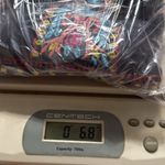 Women's medium Mexican V Neck Top Peasant Embroidered Blouse Short Sleeve Shirt Black Photo 5