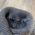 Vintage 2000s Calvin Klein Jeans Rhinestone Gray Turtleneck Sweater Womens L/XL Size L Photo 3