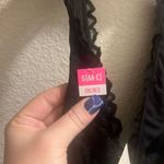 ✨PINK Victoria's Secret Black Unlined Date Floral Lace Halter Sz S Bralette✨ Photo 5