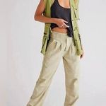 Free People NWOT Thin Line Straight Chino Pants - sand sable - 2 *oversized* Photo 0