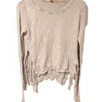 Free People One Medium Pink Waffle Knit Interlaken Waffle Knit Top Photo 1