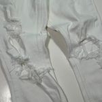Abercrombie & Fitch  High Rise Mom Jeans Curve Love Distressed‎ White Denim 27/4R Photo 2