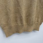 Knights Ltd Vintage Gold Shimmer Sweater Tank Top Cotton Blend Party Small Photo 8