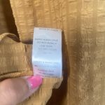 Mable‎ Dress Puff Sleeve Tiered Mustard Gold Cotton Cottagecore Mini Size Medium Yellow Photo 5