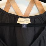 Target Black V Neck Black Dress with Long Sleeves Photo 3