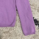 The Limited Purple Henley Sweater Photo 3