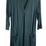 Dolan Women Dress MP Green Left Coast Shift Mini Slinky Stretch Effortless Easy Size M Photo 0