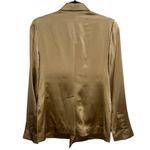 Nili Lotan NEW NWT Lena Double Breasted 100% Silk Blazer Jacket Khaki Photo 6