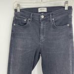 AGOLDE  Sophie Mid Rise Skinny Ankle gray distress black Jeans size 27 Photo 2