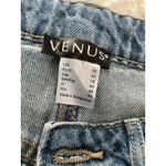 Venus  Wide Leg Distressed Hole Knees Jeans Size 10 Button Fly Photo 4