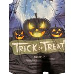 HALLOWEEN Trick or Treat cut out shoulder blouse size L/XL Blue Size L Photo 1