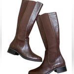 H by Halston Elegant Brown Knee-High Women's Boots preppy equestrian Photo 2