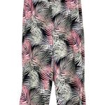 White House | Black Market Wide Leg Crop Leaf Print Pants Sz 4 Photo 0