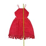 Chelsea & Violet Women's Pink Crochet Lace Halter Dress Size S Photo 5