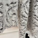 Adrienne Landau Cream Faux Fur Coat Reversible Womens Hooded Jacket Plus Size 1X Photo 1