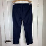 J.Crew  Martie Navy Blue Flat Front Ankle Pants Women Size 6 Preppy Church School Photo 1