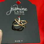 Jasmine  Lane gold tone interlocking ring #rings size 7 NWT Photo 0