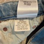 MOTHER The Tripper Cutoff Fray Denim Jean Shorts Skating On Thin Ice 26 Blue Photo 6