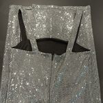 Forever 21 Gunmetal Silver Slit Leg Dress Photo 3