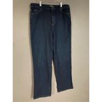 Lee  Dark Wash Relaxed Straight Leg Pants Size 16 Long Photo 1