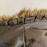 Vintage Mink Fur Stole Cape Capelet Winter Luxury Wrap Pockets Brown Size undefined Photo 9