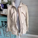 ZARA  Utility Military Equestrian Jacket Tan Size Small Photo 2
