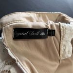 Crystal Doll  Lace Sheath Keyhole High Neck Women’s Midi Dress Size 3 NWOT Photo 4