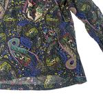 Anthropologie Dolan  Paisley Sheer Long Sleeve Shirt Top Blouse Size XS Women's Photo 3