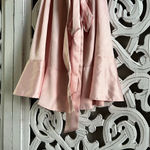 Victoria's Secret  Pink Satin Ruffle Robe M/L Photo 2