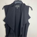Betabrand MPG‎ x  collab black open waterfall vest with tie womens size large Photo 4