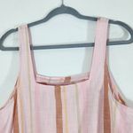 a.n.a  Pink Striped Crop Top Cotton Striped Boho Top Size XL NWOT Powder Pink Top Photo 3