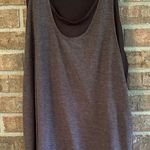 Athletic Works Black Sleeveless Relaxed Muscle Tee with Grey Overlay Photo 0