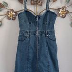 Juicy Couture Sweetheart Neckline Medium Wash Denim Mini Dress Size Medium Photo 0