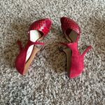 Alexandre Birman  Suede And Python Leather Ankle Strap Sandals Size 10 Photo 5