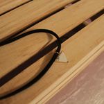 Marble Triangle Pendant Black Velvet Choker Photo 1